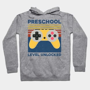 Kids Preschool Level Unlocked Back To School Video Gamer Hoodie